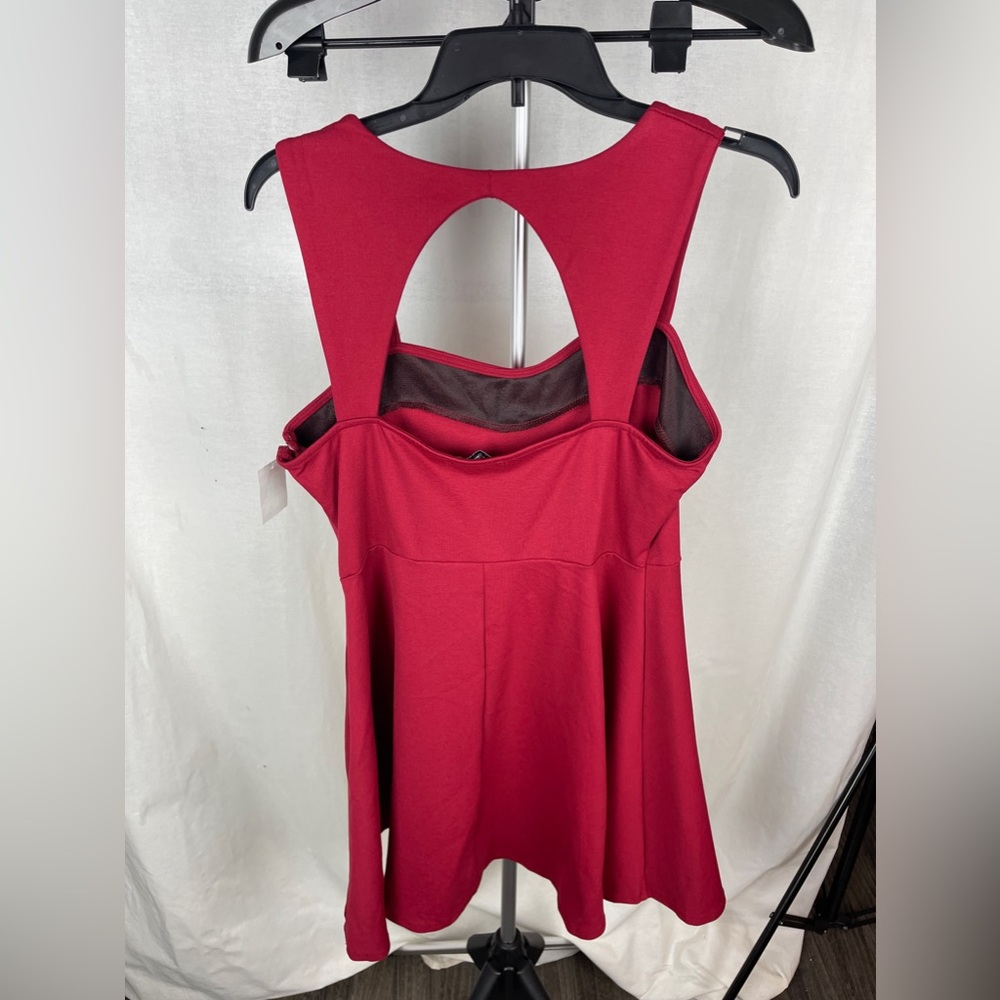 Vanity Room Herringbone Cut Out Back Red Mini Dress Size Small (2-4) NWT - Picture 6 of 10
